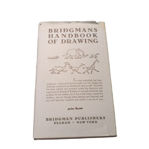 Bridgemans Handbook Of Drawing 1st Edition Hardcover 1929 Dust Jacket Vintage - Picture 1 of 13